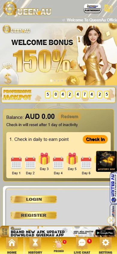 Queenau Casino mobile home experience